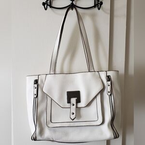 Nicole By Nicole Miller White Harper Tote Bag